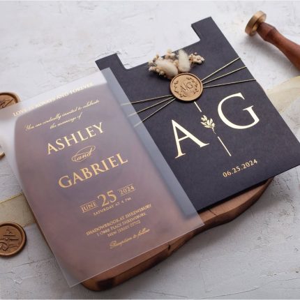 Black Wedding Invitation