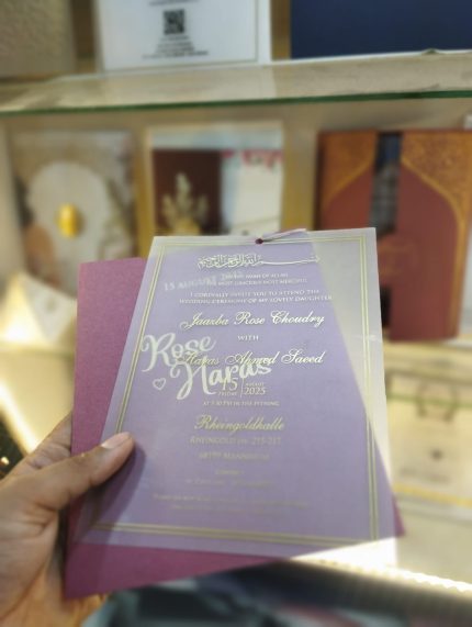 Names printed envelope with  Pvc printed inner