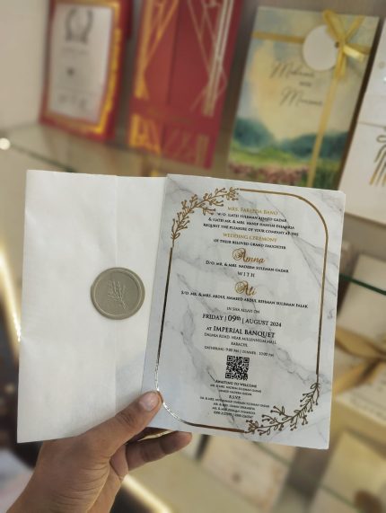 Elegance Vellum Folder Invitation